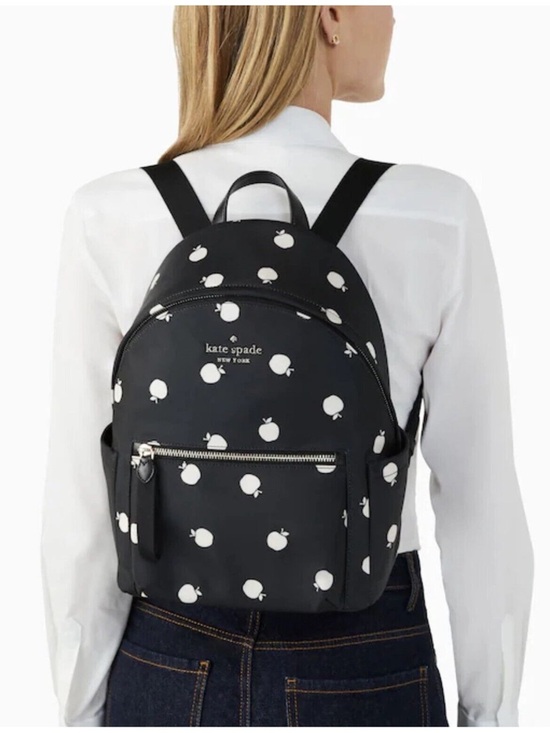 kate spade Handbags - NWT KATE SPADE NEW YORK Chelsea BLACK MULTI ORCHID Medium Backpack